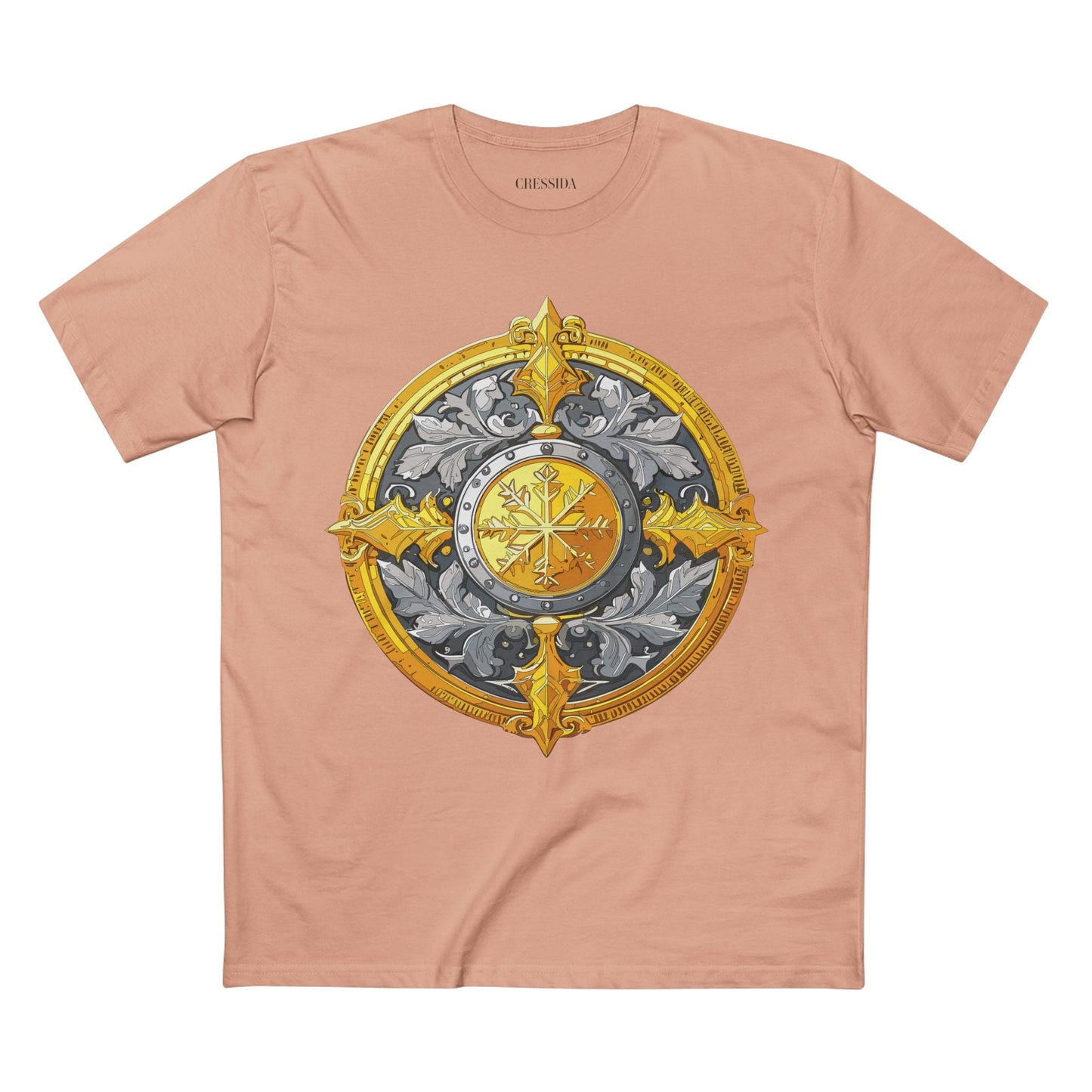 Antique Gold Coin Graphic Design T-Shirt Unisex 100 Cotton With Golden Print Artwork Tee 11