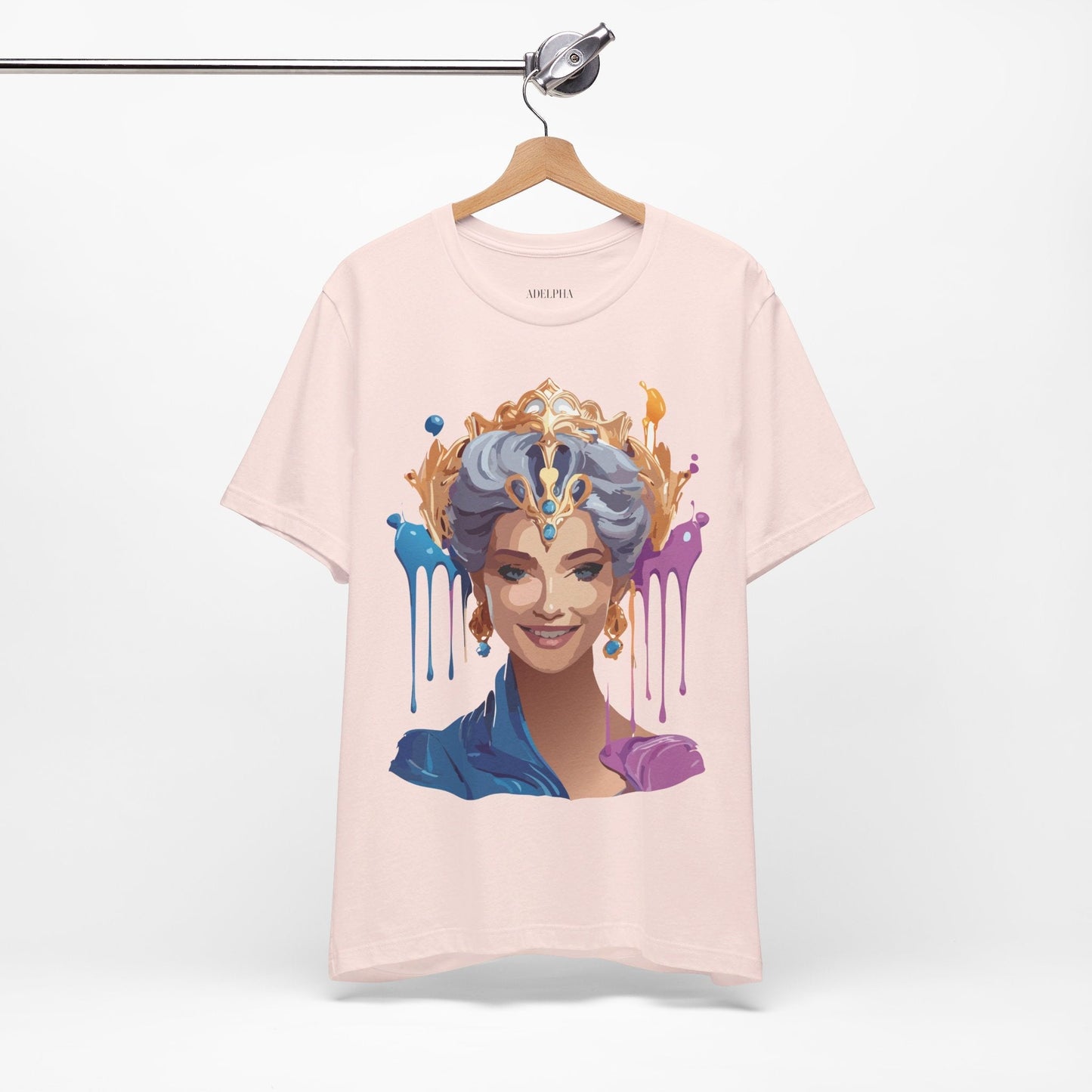 Queen Graphic Tee Unisex Jersey Short Sleeve Adelpha Art Design Vintage Inspired