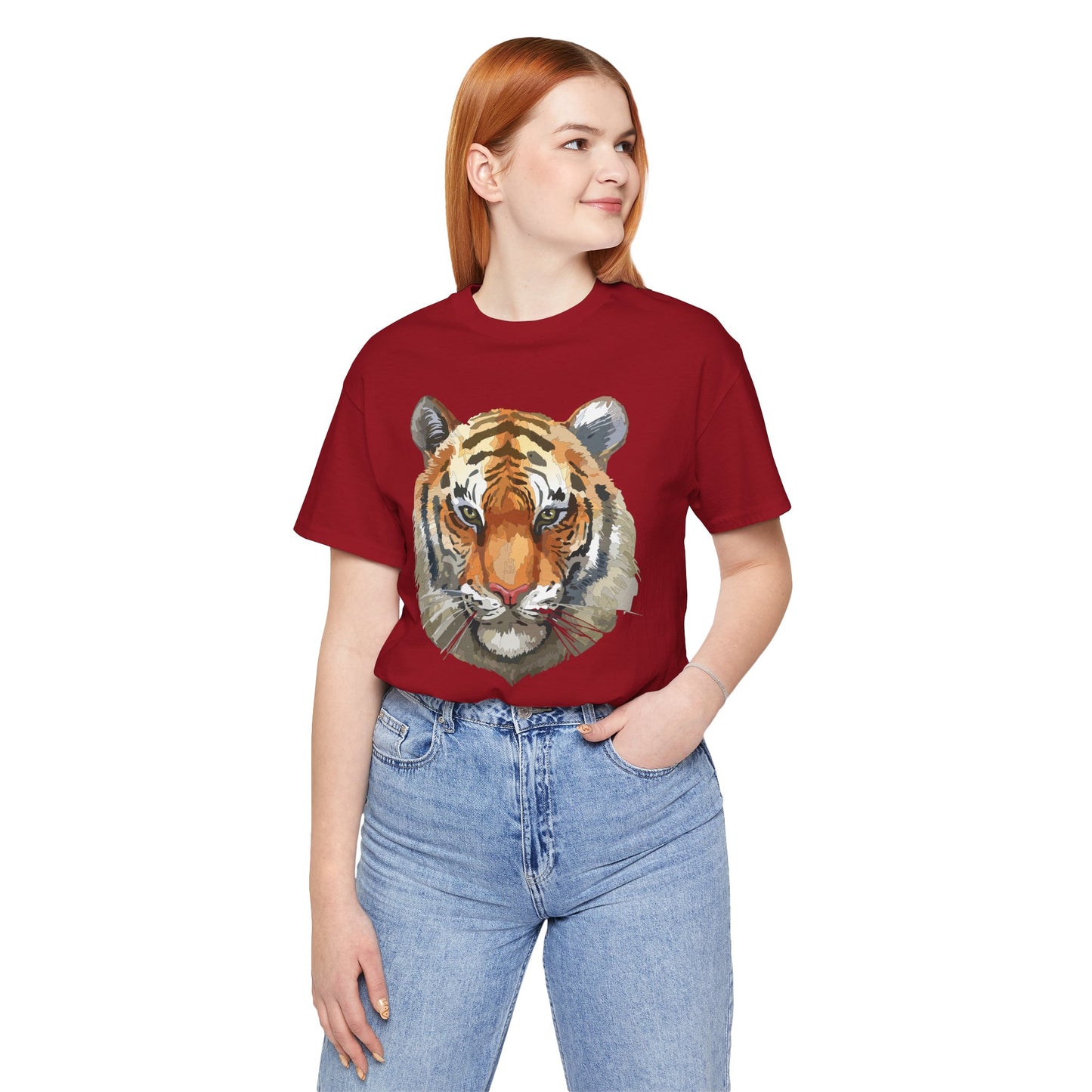 Unisex Tiger Tee, Animal Shirt, Tee Shirt with Tiger, Safari T-Shirt, Animal Tees, Big Cat Shirt, Safari T-Shirt 4