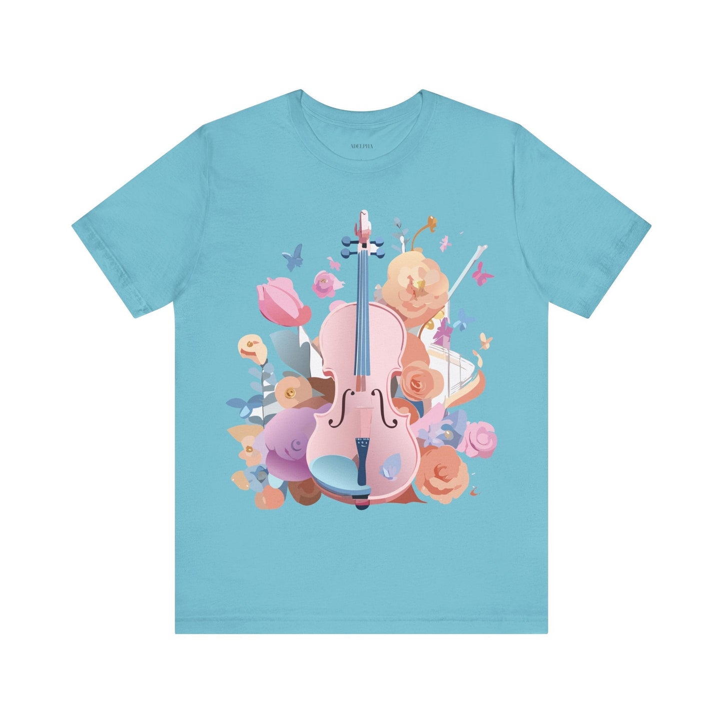 Adelpha Graphic Tee Unisex Short Sleeve Art Design Vintage Inspired Music T Shirt