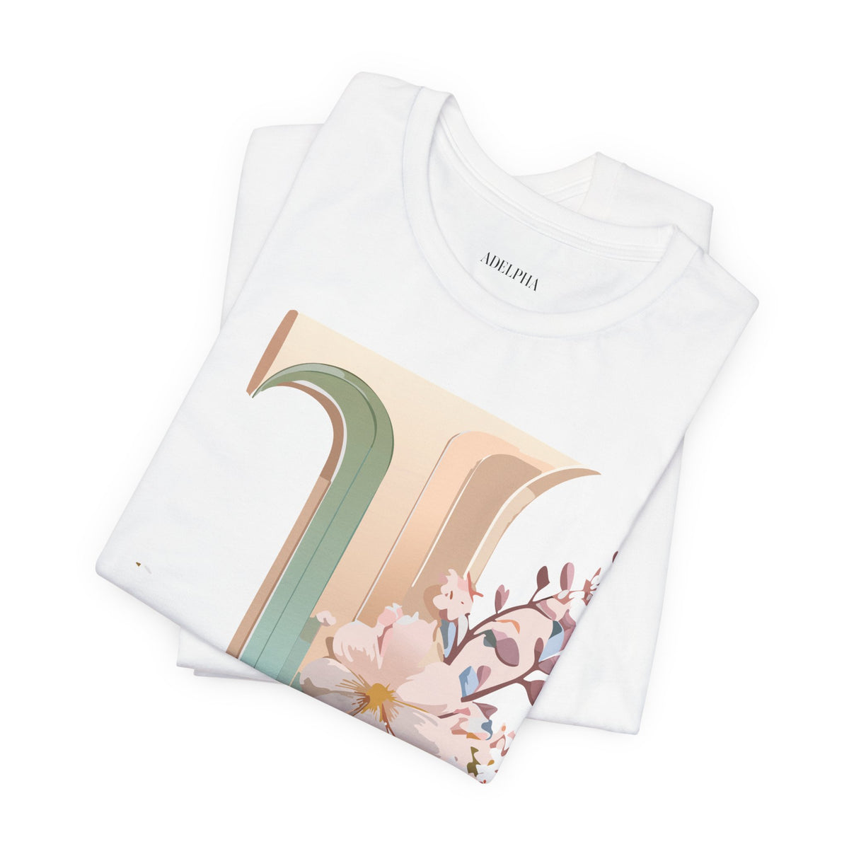 Letter J Graphic Unisex Cotton Bella+Canvas Tee with Art Letter Design