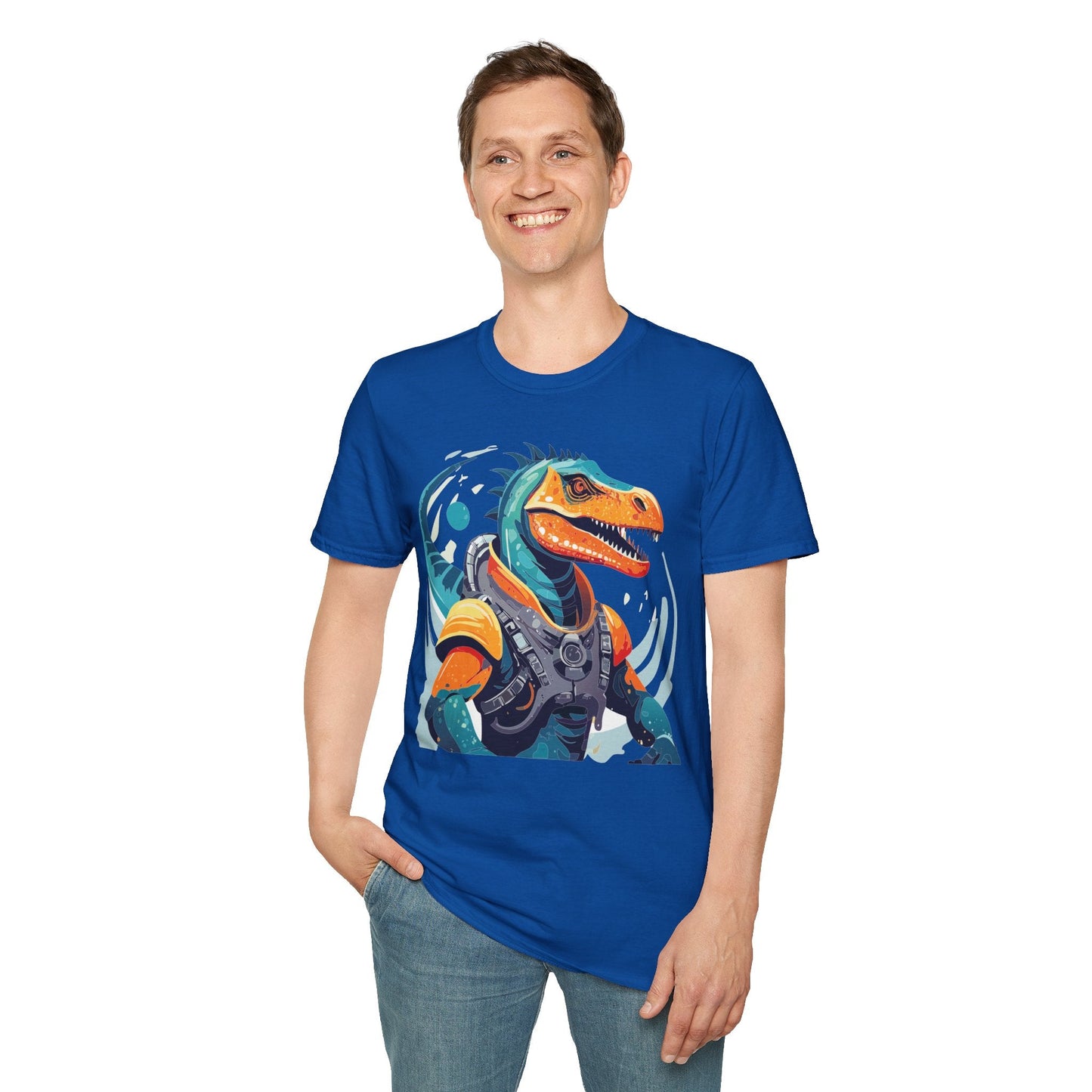 Alien Graphic Unisex Cotton Softstyle UFO Artwork Tee 10