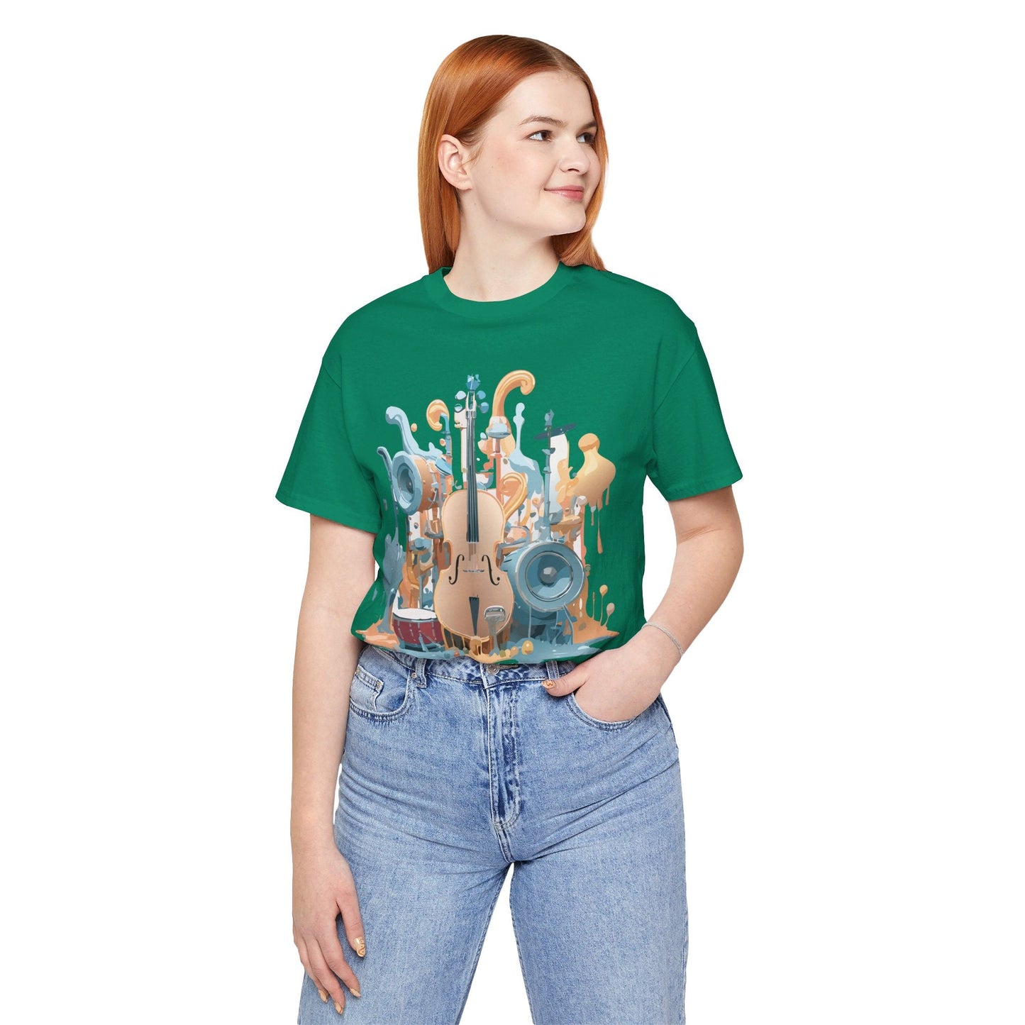 Adelpha Music Graphic T Shirt Unisex Jersey Short Sleeve Vintage Inspired Art Tee