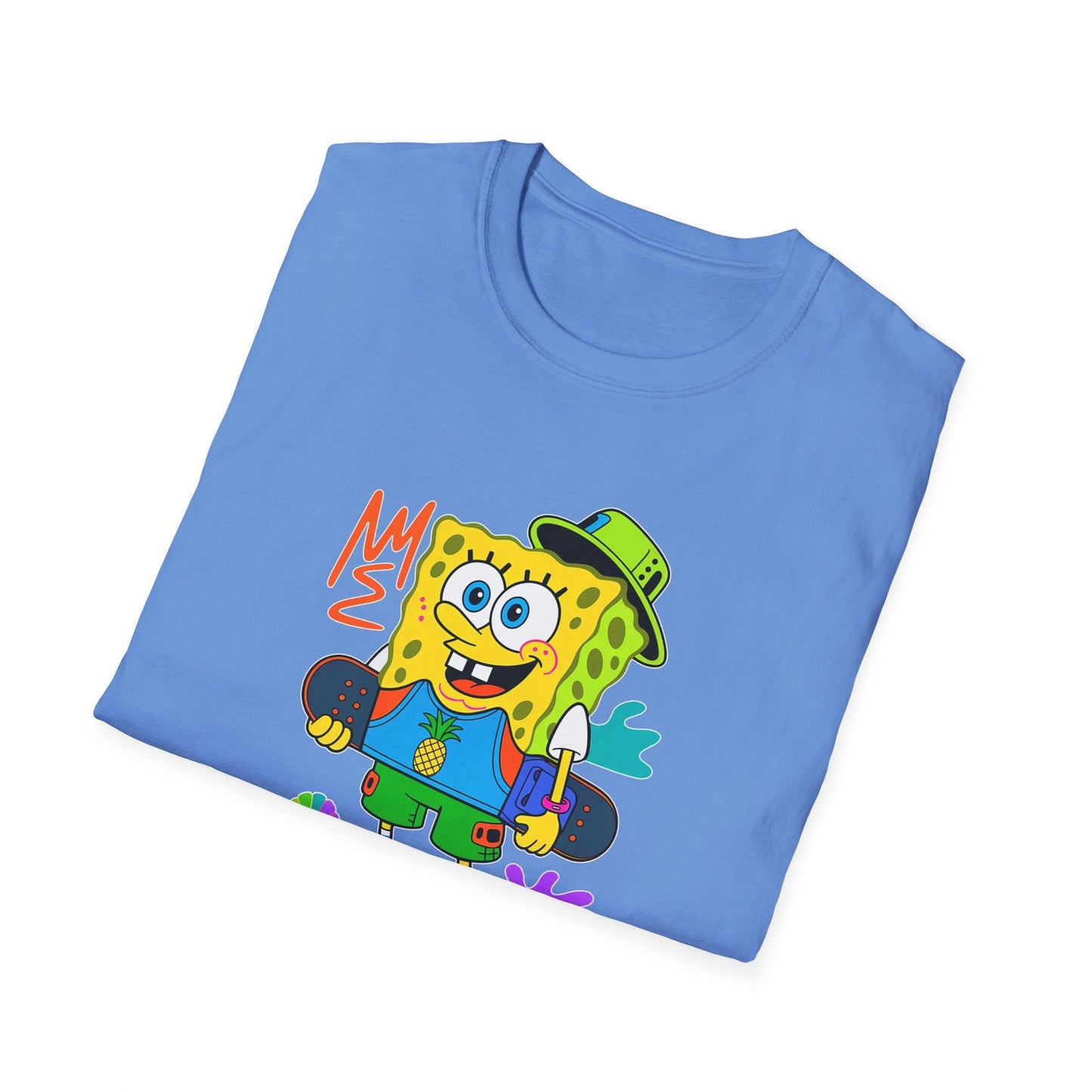 Unisex Cartoon T Shirt With Animals Animation Tee Softstyle Gildan 64000 Cotton Fabric
