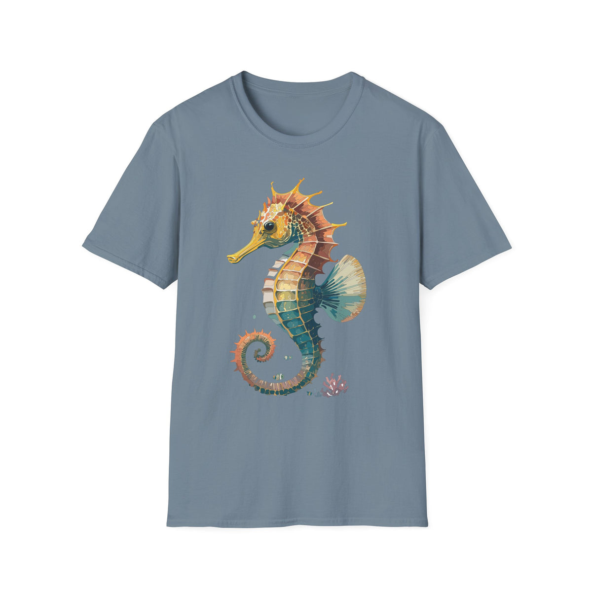 Watercolor Seahorse T-Shirt | Ocean Marine Life Tee