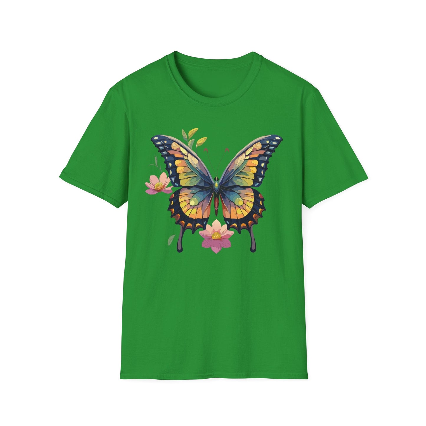 Butterfly Shirt Unisex Monarch Butterfly T Shirt Softstyle Cotton Tee One Hundred Percent Ring Spun