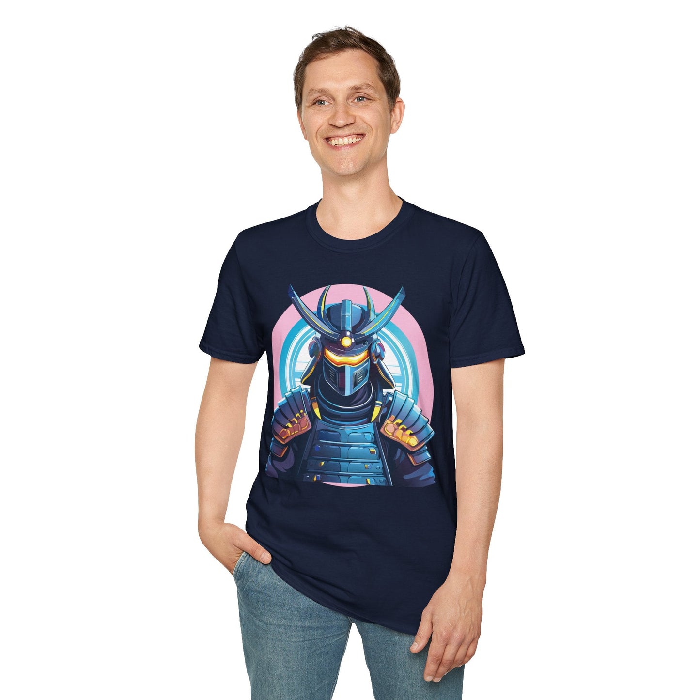 Samurai Shirt Unisex Gildan Softstyle 64000 Tee 100 Percent Ring Spun Cotton Breathable Lightweight