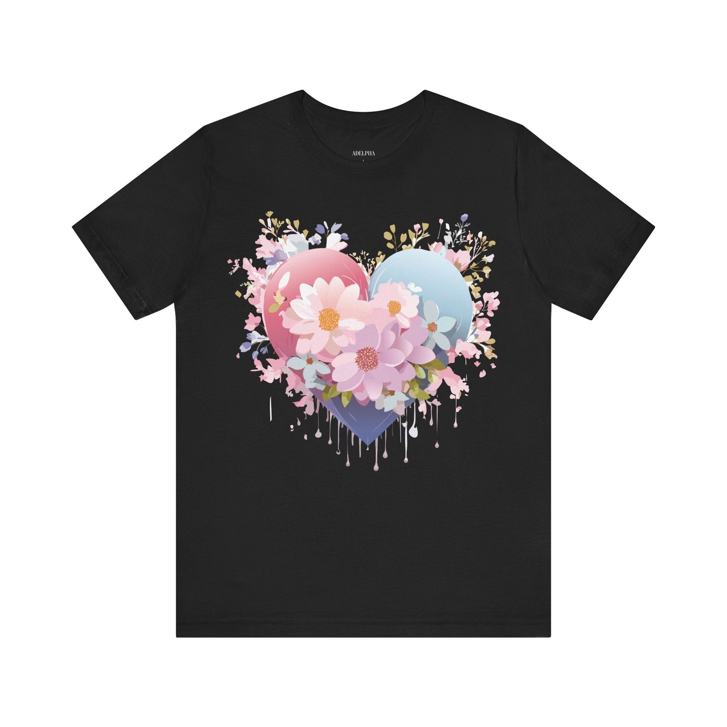 Valentine Graphic Tee Unisex Short Sleeve Vintage Inspired Artwork From Adelpha Premium Design