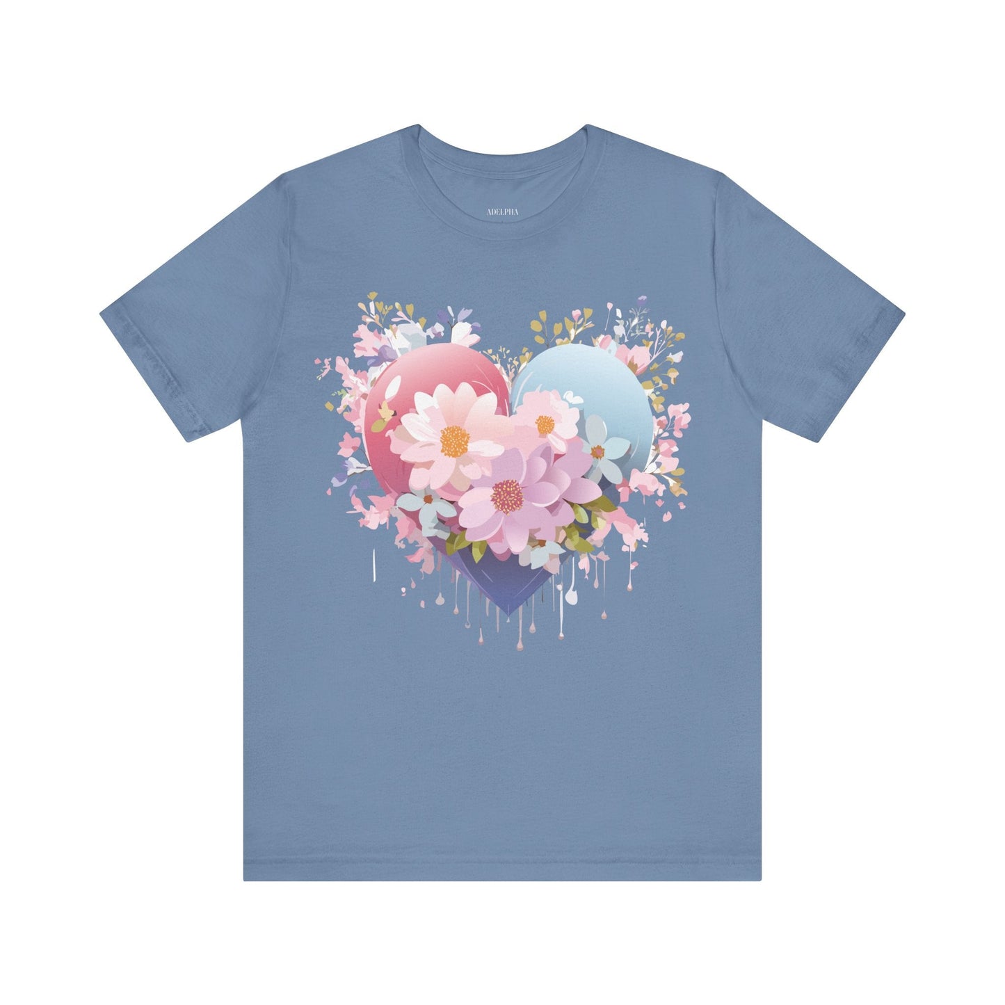 Valentine Graphic Tee Unisex Short Sleeve Vintage Inspired Artwork From Adelpha Premium Design