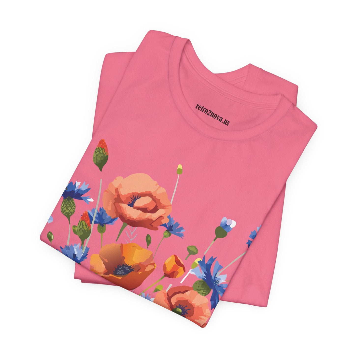 Vintage Floral Graphic Unisex Cotton Tee 33