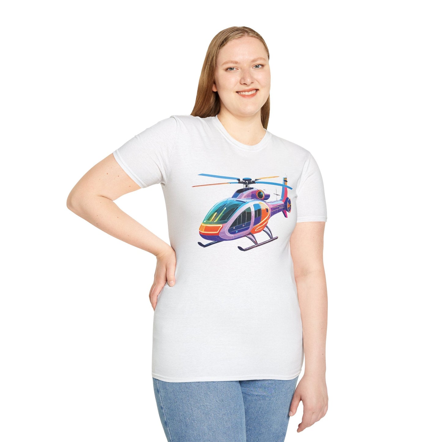 Chopper Helicopter Shirt Unisex T Shirt Softstyle 64000 100 Percent Ring Spun Cotton