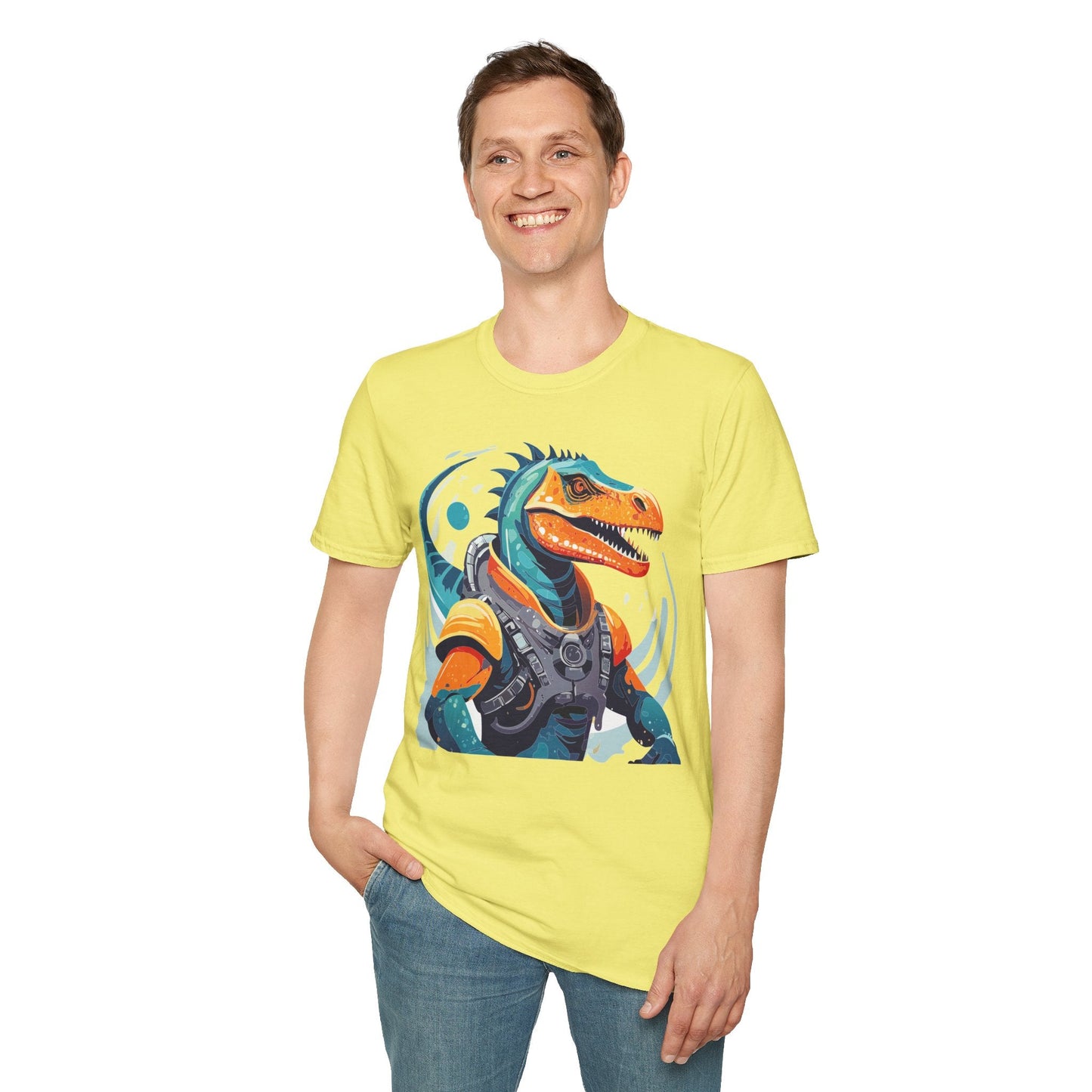 Gildan Alien Cosmos T Shirt Unisex Softstyle 64000 Cotton Tee With Alien Art Design Graphic Print