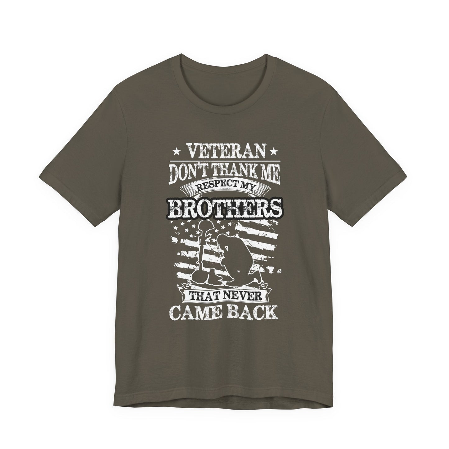 Army Veteran Patriotic Graphic Design Unisex Cotton T-Shirt v60