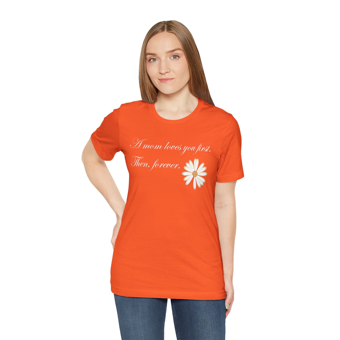 T-shirt unisexe en coton avec signature de maman