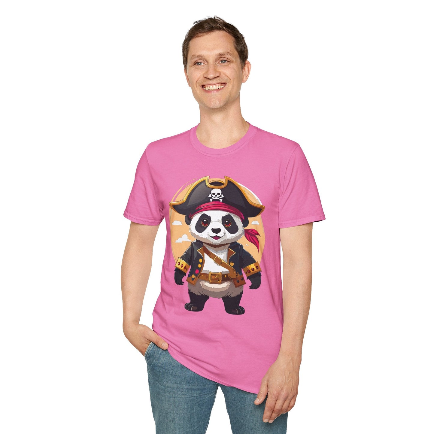 Panda Shirt Unisex T Shirt With Panda Animal Tee Animals Gildan Softstyle 64000 Cotton