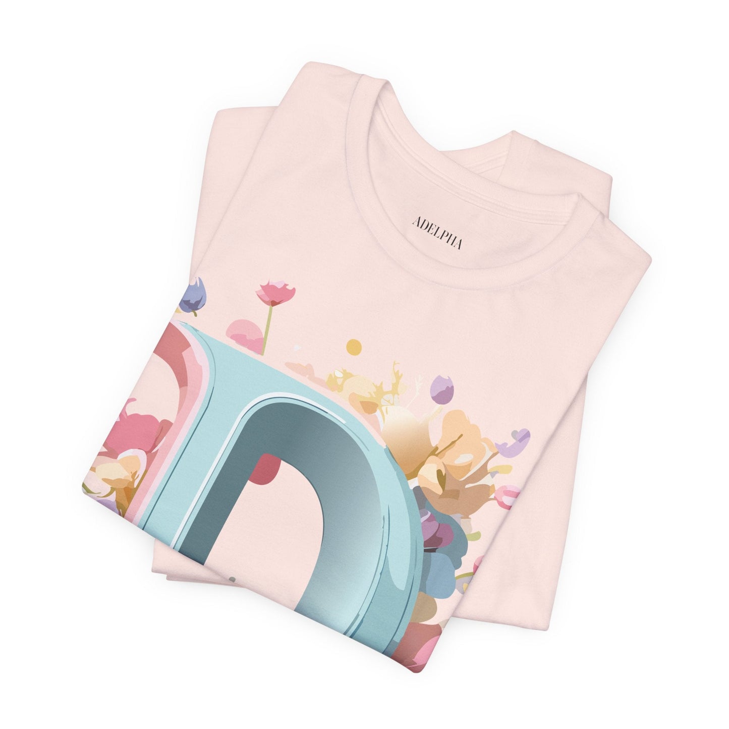 Letter D Graphic T Shirt Unisex Short Sleeve Art Design Tee By Adelpha Vintage Inspired Artwork