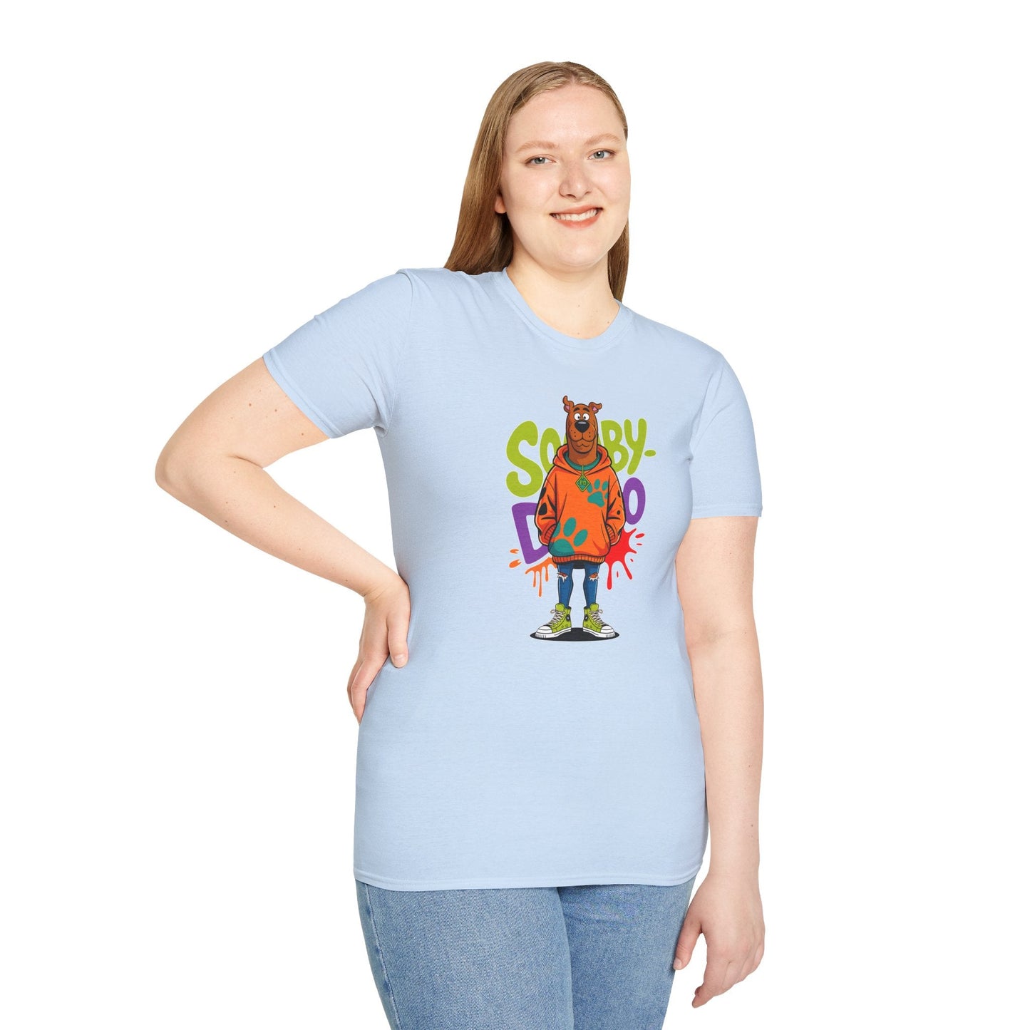 Unisex Cartoon T Shirt With Animation Funny Animals Tee Gildan Softstyle 64000 100 Percent Cotton