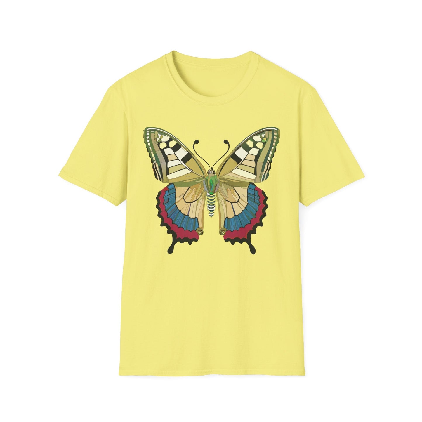 Butterfly T Shirt Unisex Monarch Design Soft Cotton Gildan 64000 Short Sleeve Tee