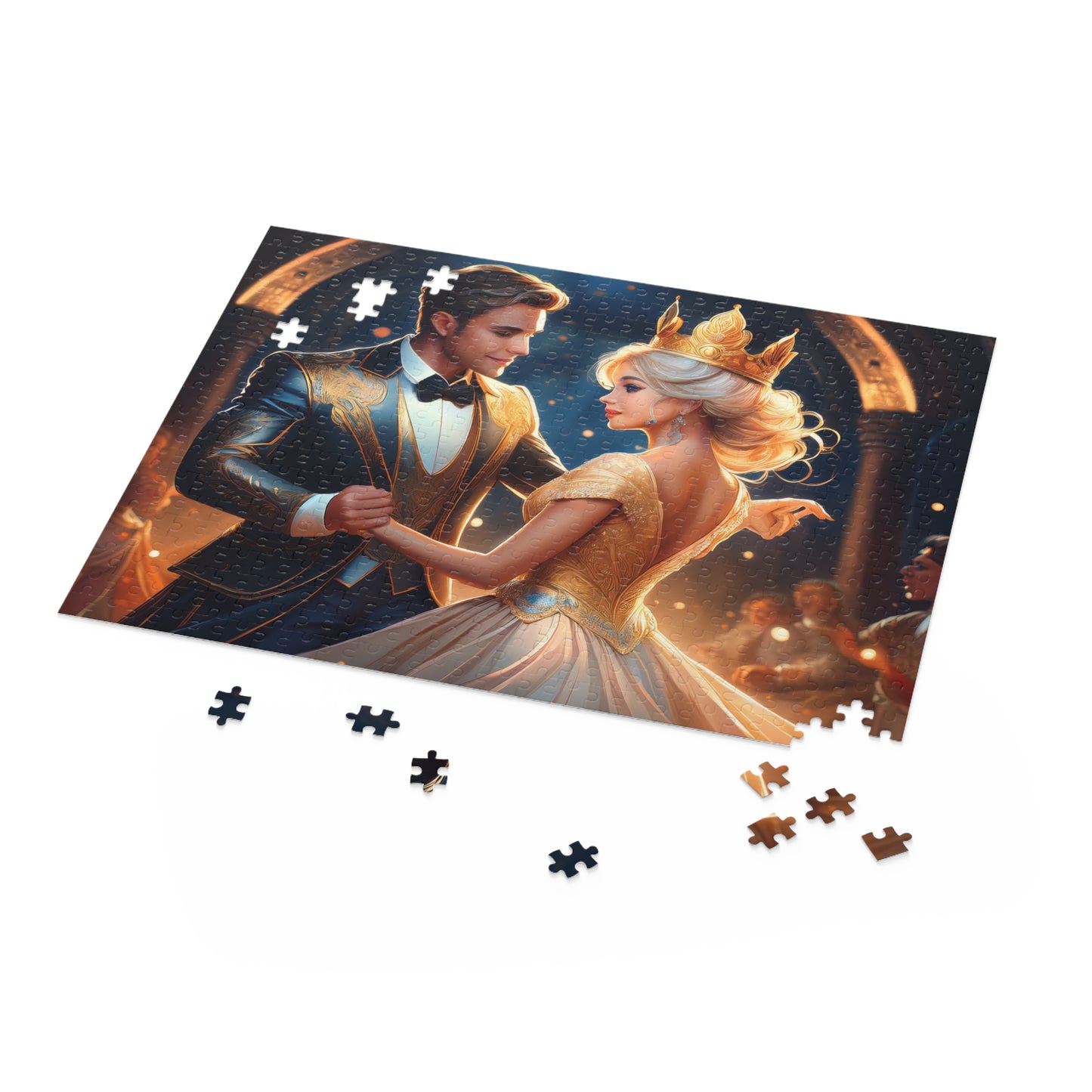Prince and Princess Puzzle 500-Chipboard Pieces in Box | Kids Puzzles Size: 16" x 20",  Ages 9+ and Family pn37