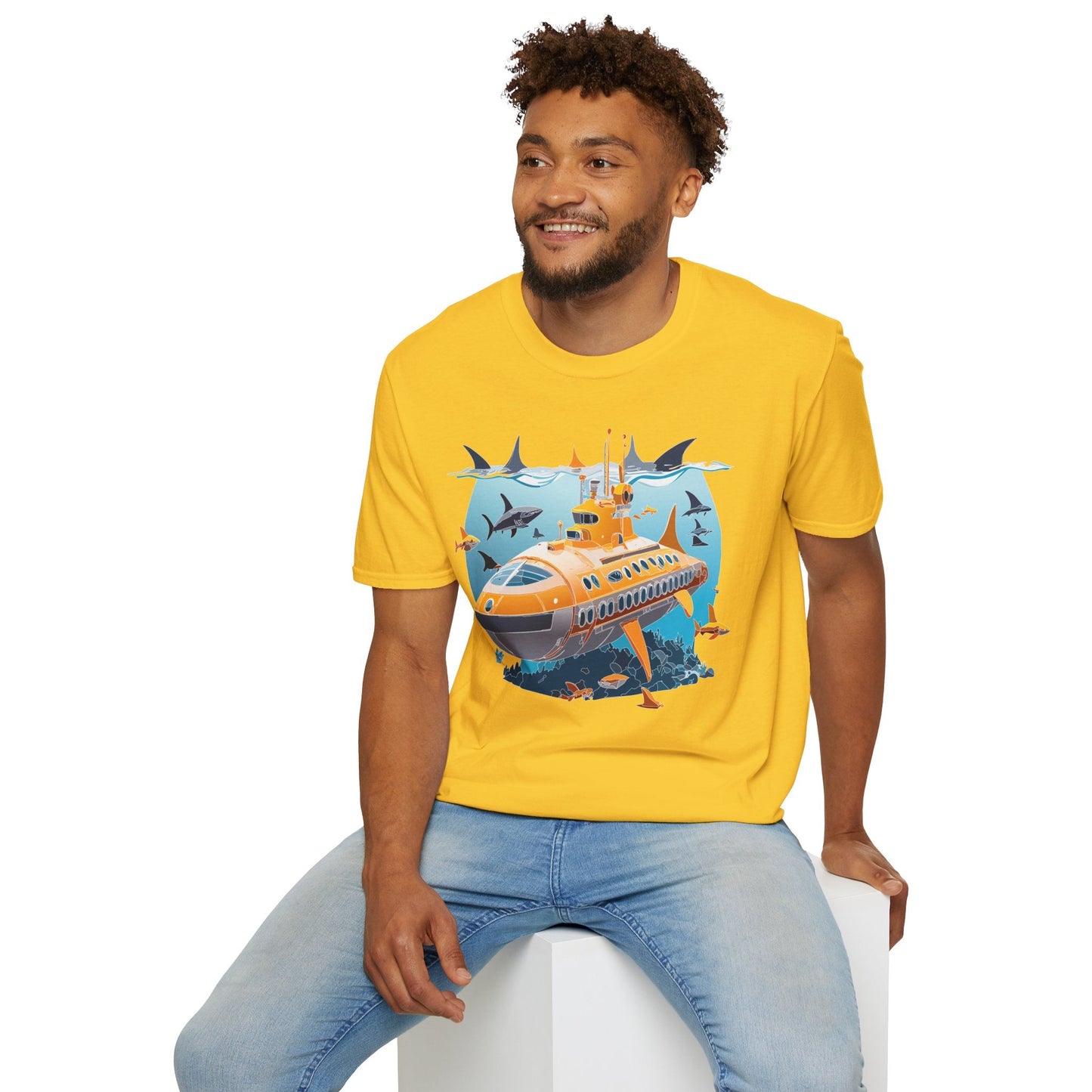 Ocean Graphic Unisex Softstyle Cotton Tee 14