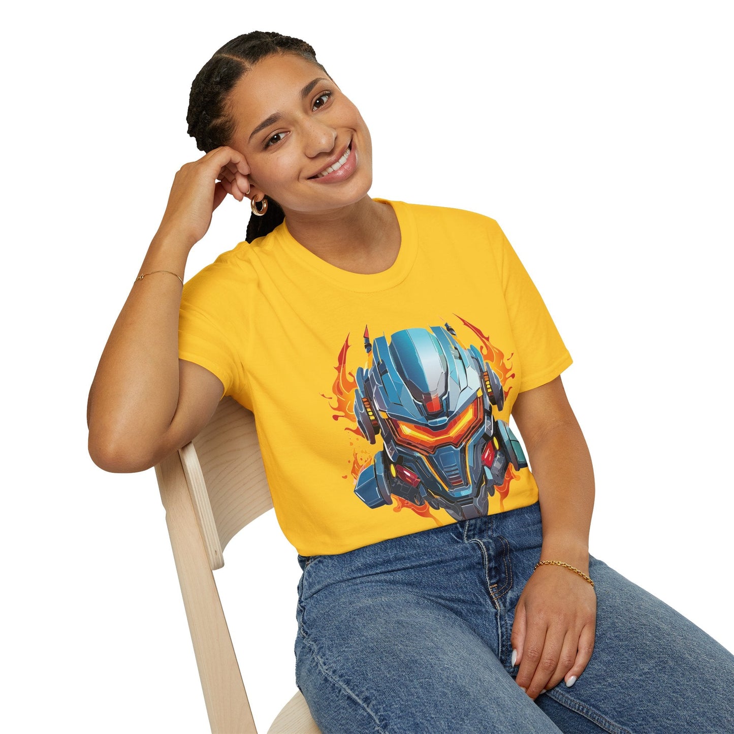 Cyborg Tee Unisex Robot Terminator Shirt Softstyle Gildan 64000 Short Sleeve Art Design