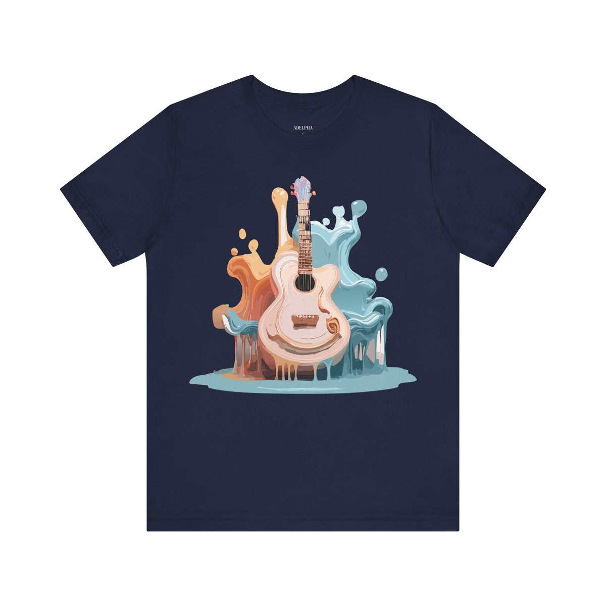 Music Graphic Unisex Cotton Bella+Canvas Tee with Art Design m129