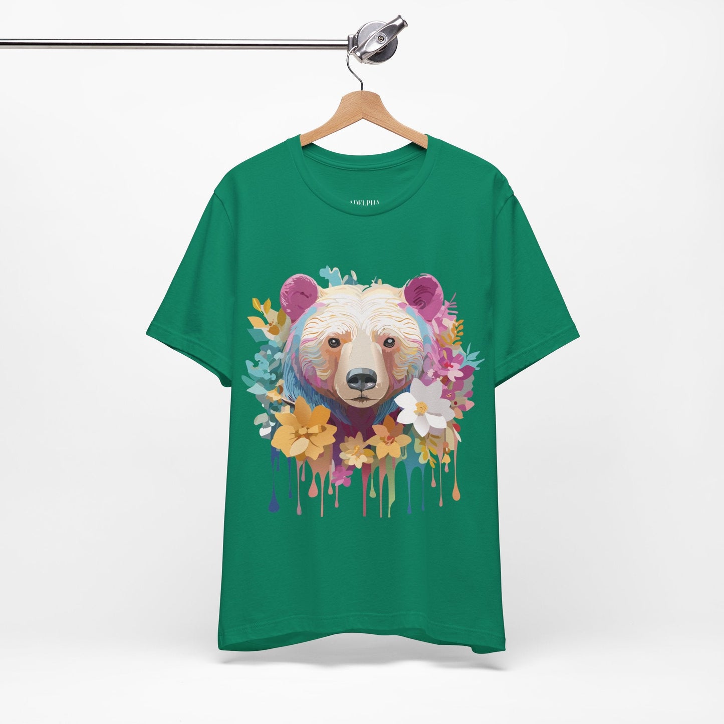 Bear Graphic Tee Unisex Vintage Inspired Artwork Adelpha Premium Collection