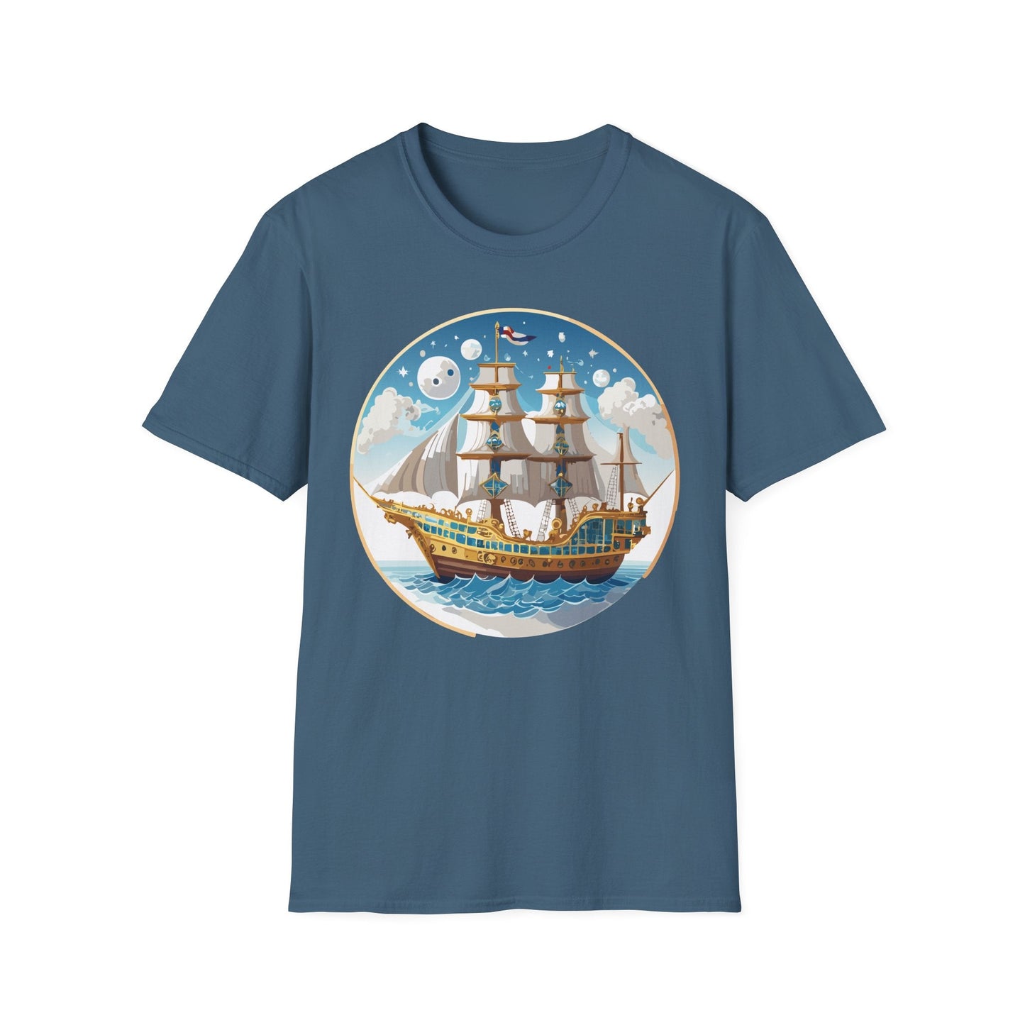 Ship T Shirts Frigate T Shirts Vessel Tee Shirt Unisex Softstyle 100 Percent Ring Spun Cotton Tee