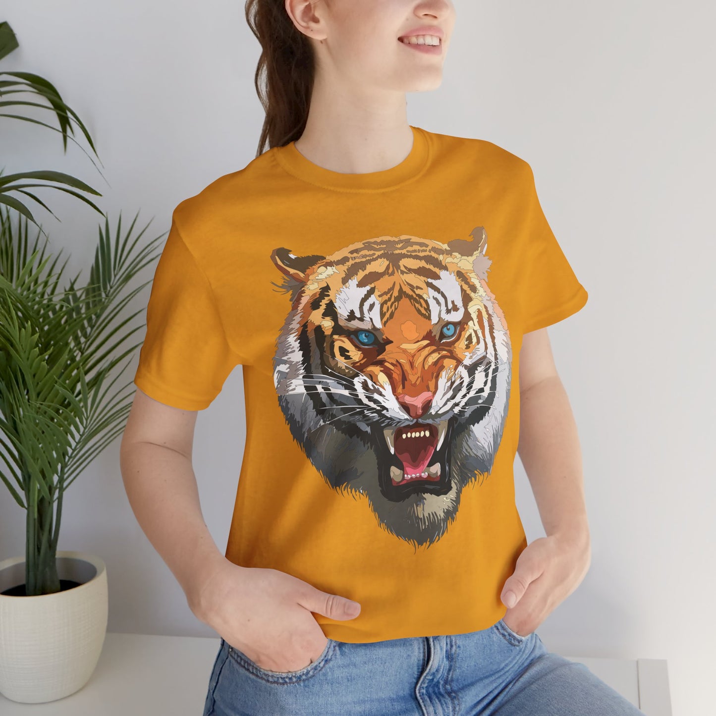 Tiger Shirt, Animal Shirt, T-Shirt with Tiger, Art Design Tee, Wild Animals Tees, Safari T-Shirt, Graphic Design Tee 15