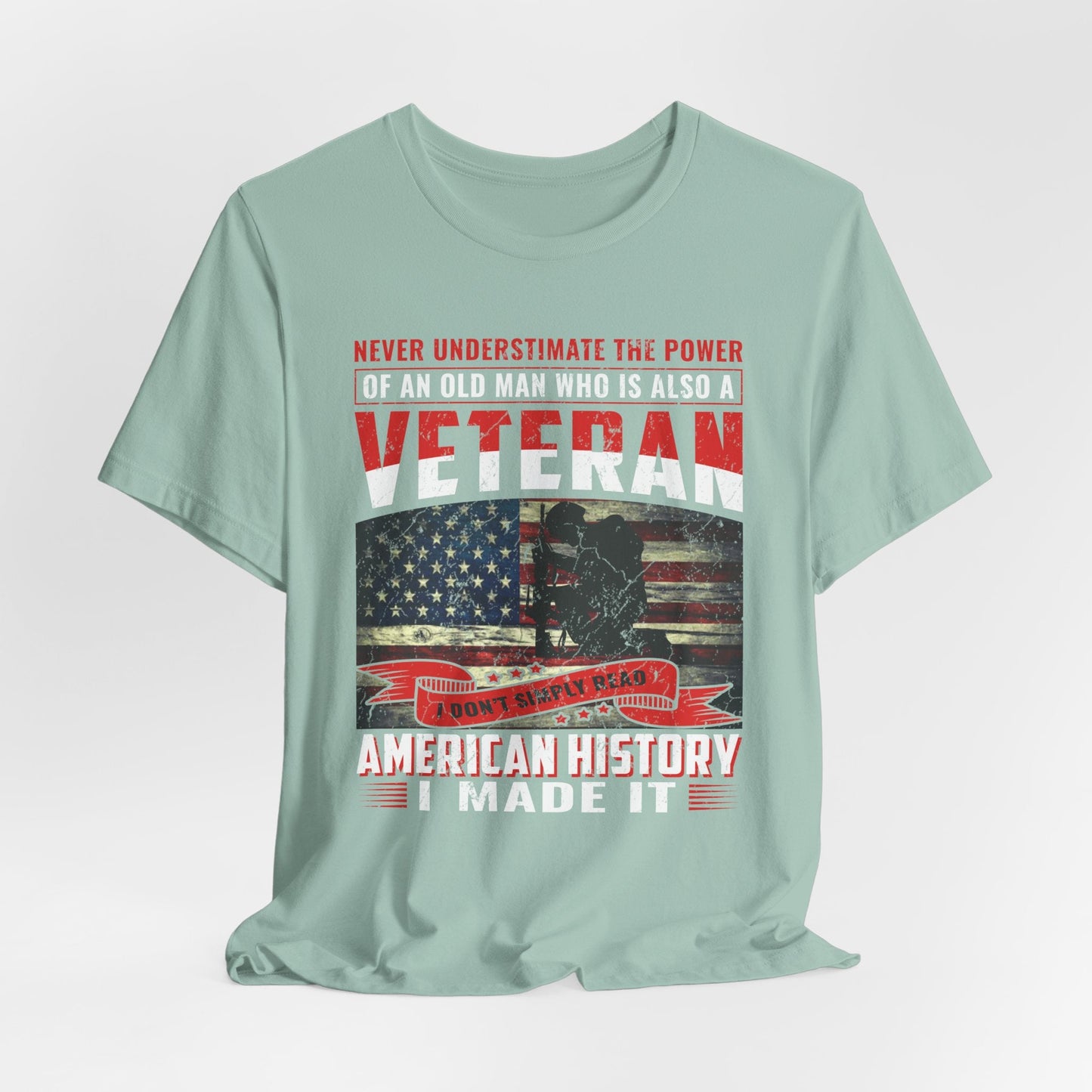 Army Veteran Patriotic Graphic Design Unisex Cotton T-Shirt v32