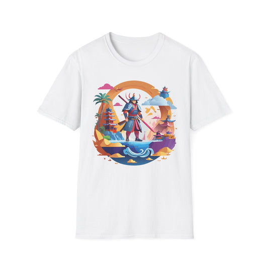 Samurai T Shirt Unisex Gildan Softstyle 64000 100 Percent Ring Spun Cotton Lightweight Tee