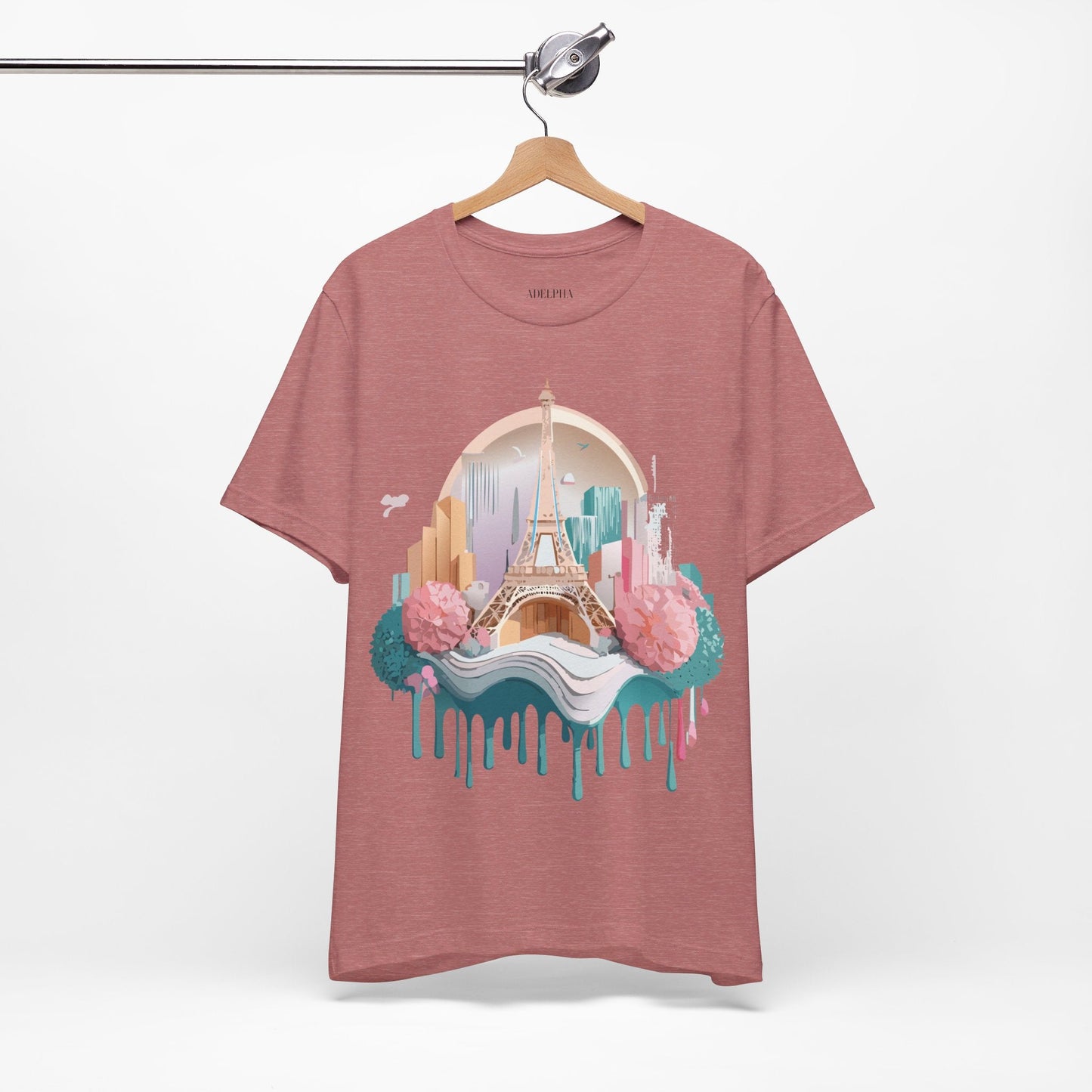 Paris Tourist Shirt Unisex Graphic Tee With Vintage Adelpha Artwork And Travel Style