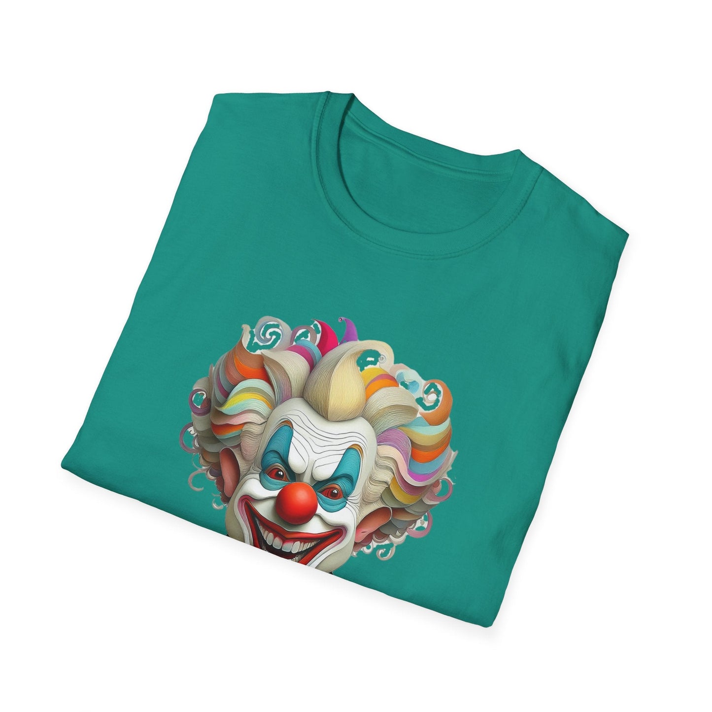 Clown Shirt Unisex T Shirt With Funny Man Circus Motif And Scary Man Design Graphic Print