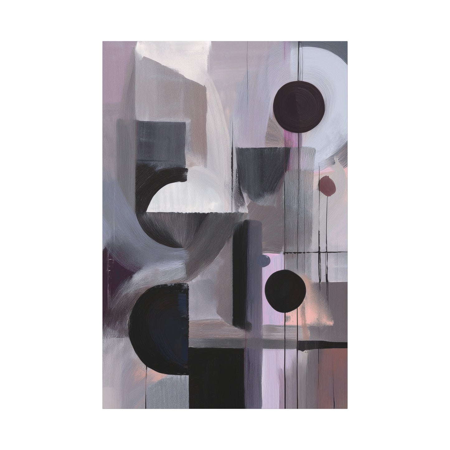 Abstract Geometric Painting Print Canvas 20x24,20x30,24x30 24x32,24x36,30x40 32x48,36x48,40x60 Pine-Wood Inner Frame ABS-46