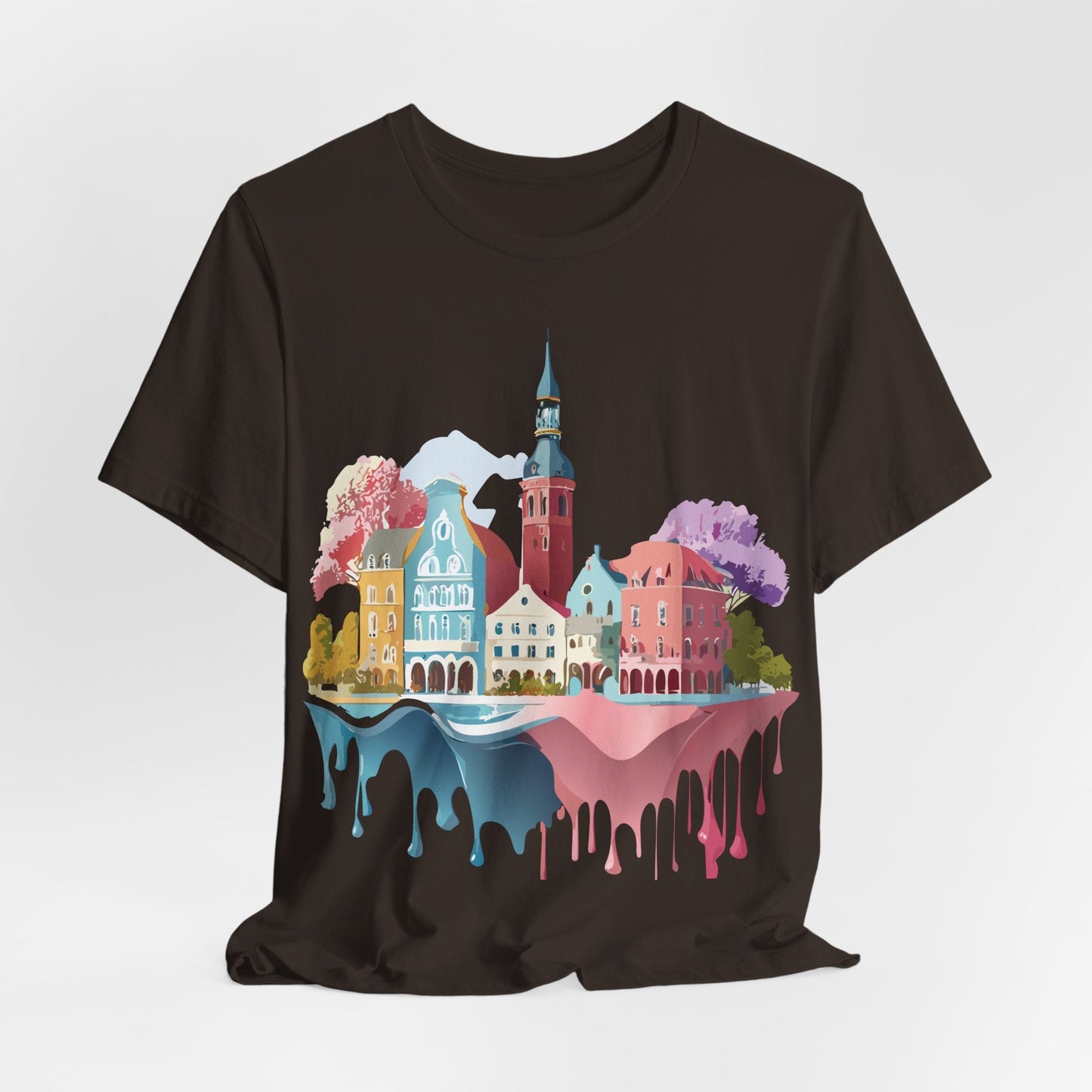 Germany Graphic Tee for Unisex Short Sleeve Shirt by Adelpha Art Design Vintage Inspired
