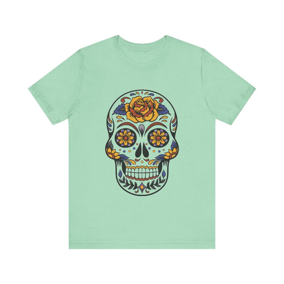 Camiseta unisex de algodón con calavera