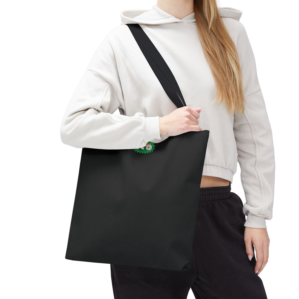 ECO BLACK COLOR CANVAS BAG HIGH-QUALITY 100% SPUN POLYESTER 3 SIZES BAG-E3