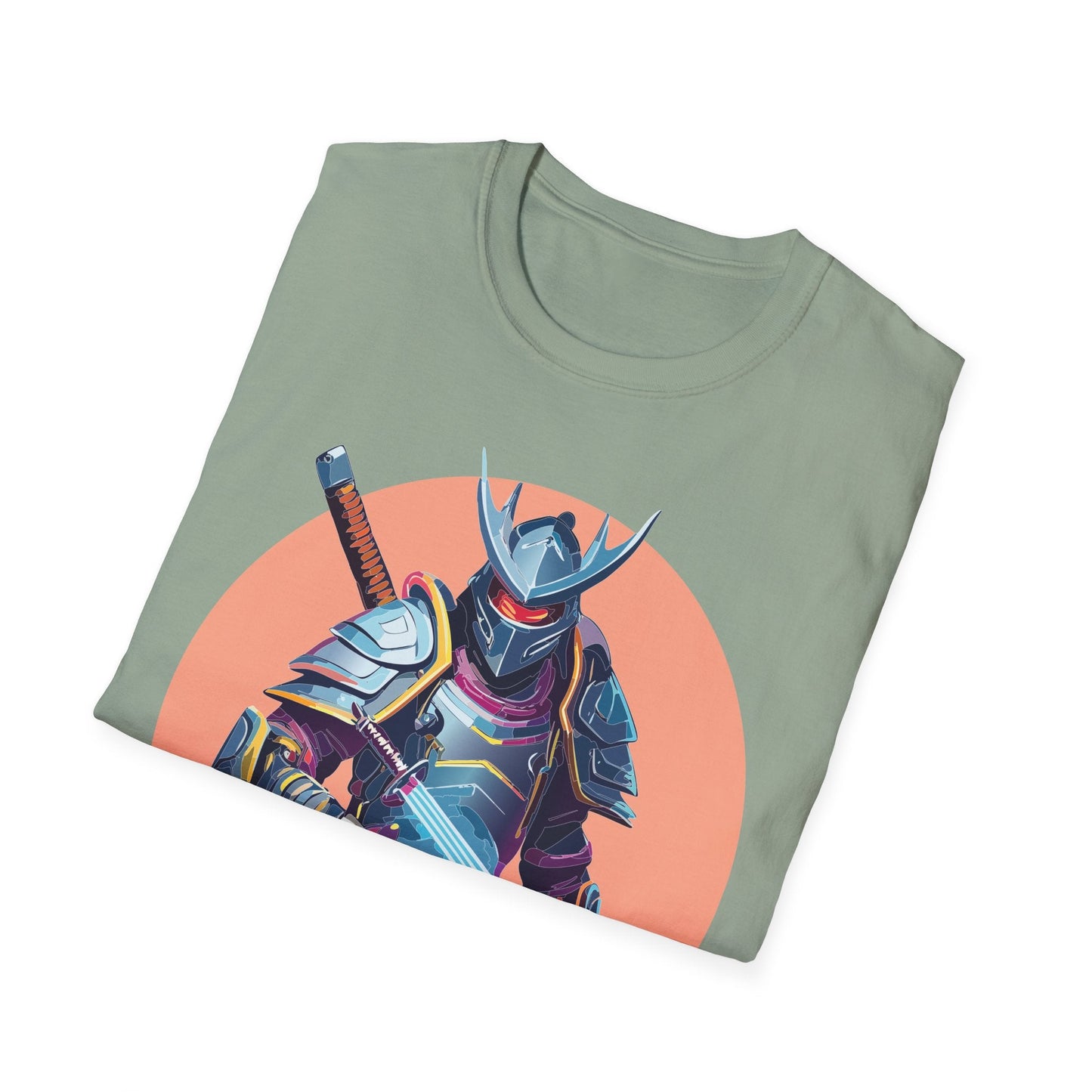 Samurai Shirt Unisex Tee Gildan Softstyle 64000 One Hundred Percent Ring Spun Cotton Comfort