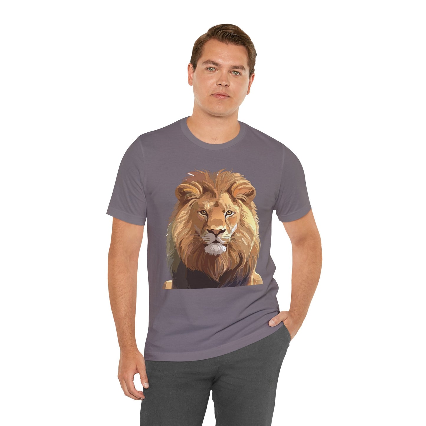 Unisex Animal Art Tee Shirt With Wild Animals Design Gildan 64000 Softstyle Cotton