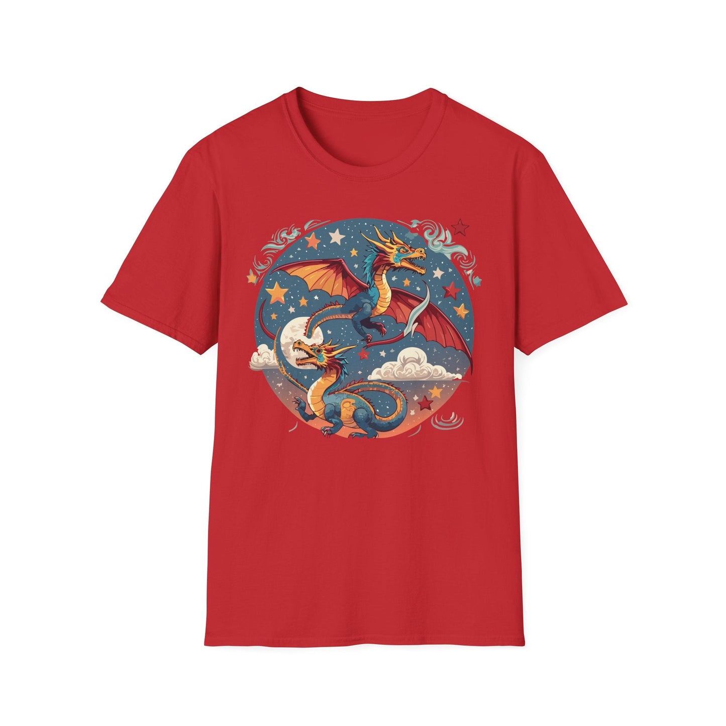 Dragon Graphic Unisex 100 Cotton Tee with Animal Artwork Design 17