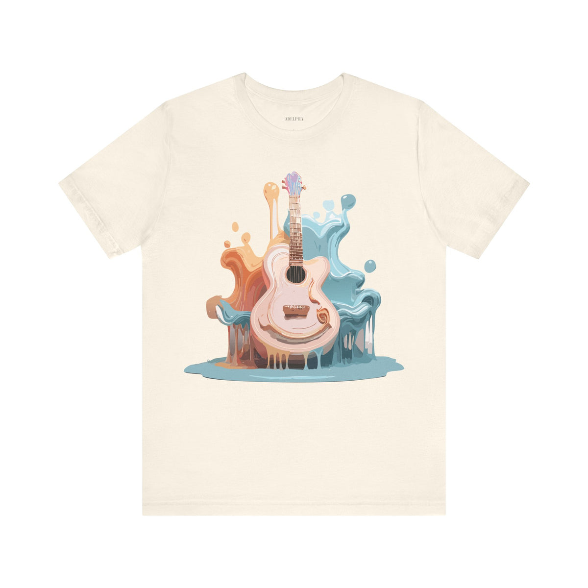Music Graphic Unisex Cotton Bella+Canvas Tee with Art Design m155
