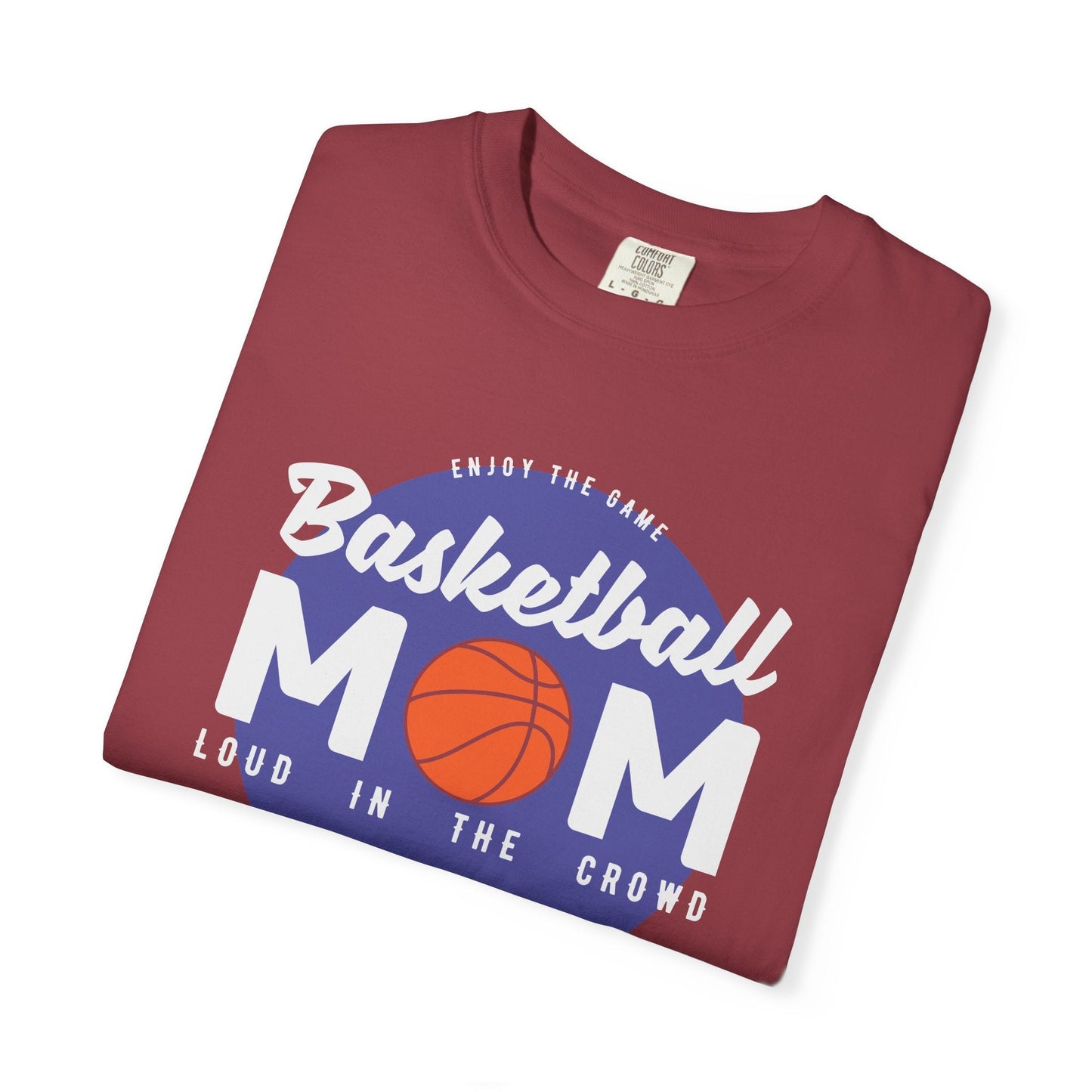 Basketball Mom T-shirt Mother's Day Mama Tee Unisex Comfort Colors Garment-Dyed Cotton h31