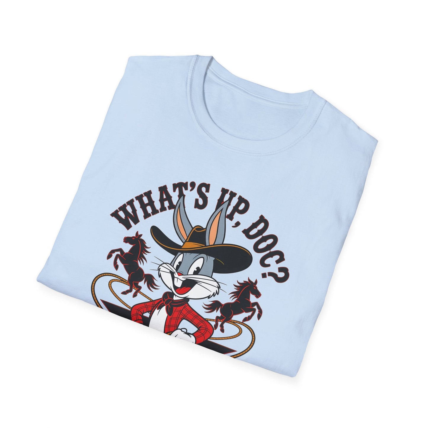 Bugs Bunny Shirt Unisex Cartoon T Shirt With Animation Design Softstyle Gildan 64000