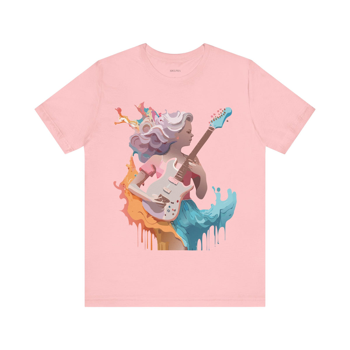Music Graphic Unisex Cotton Bella+Canvas Tee with Art Design n183