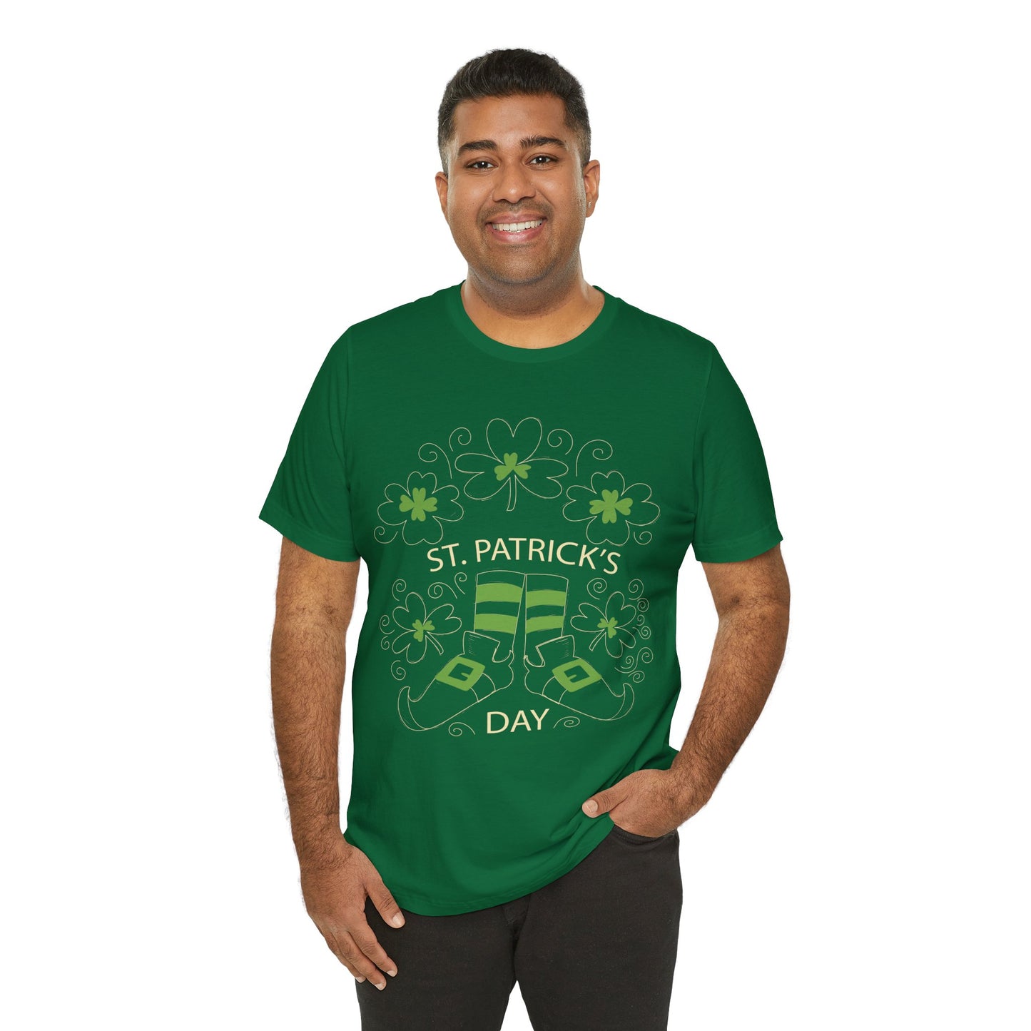 Unisex Cotton Tee Shirt with Lucky Prints