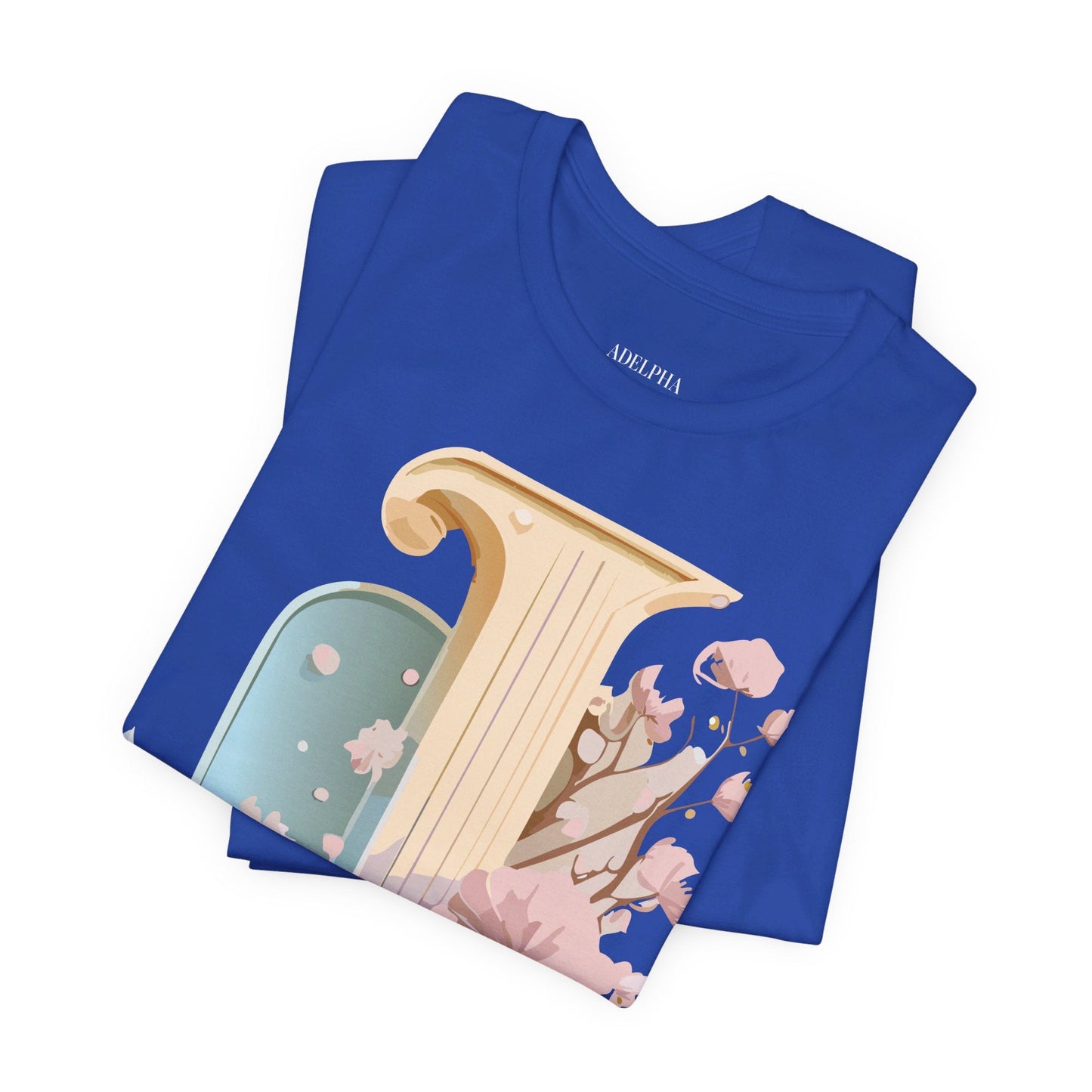 Adelpha Letter J Shirt Unisex Graphic Tee Vintage Inspired Art Design Short Sleeve