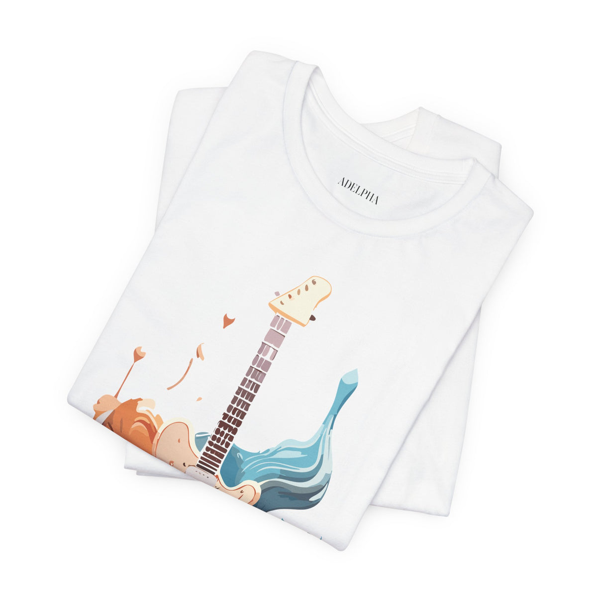 Music Graphic Unisex Cotton Bella+Canvas Tee with Art Design m157