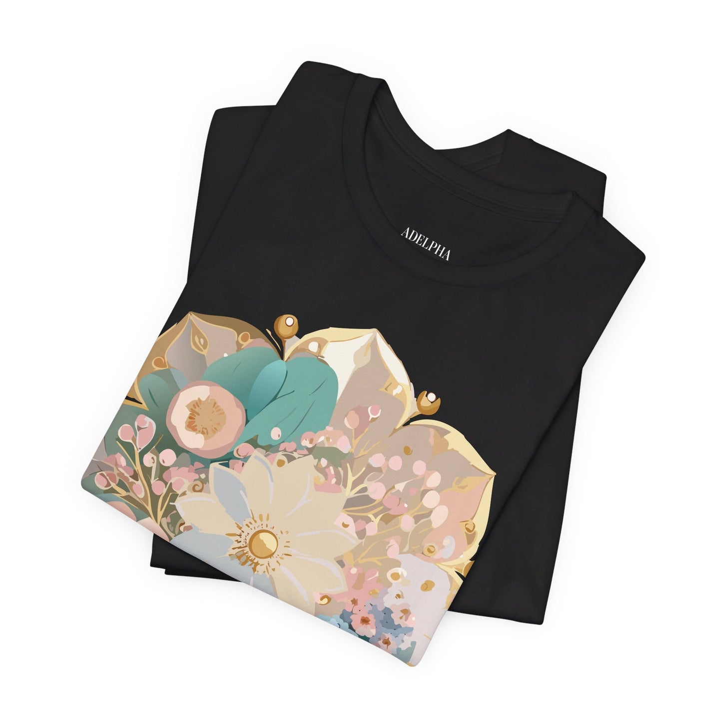 Mandala Graphic Unisex 100 Cotton Vintage Floral Artwork Tee 14