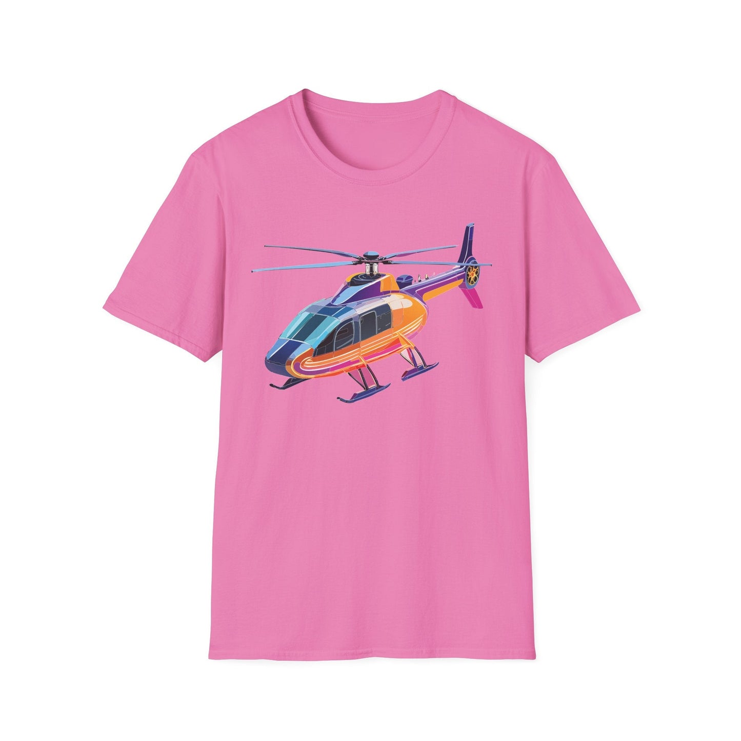 Chopper Helicopter Shirt Unisex Tee Gildan Softstyle 64000 Lightweight 100 Percent Cotton