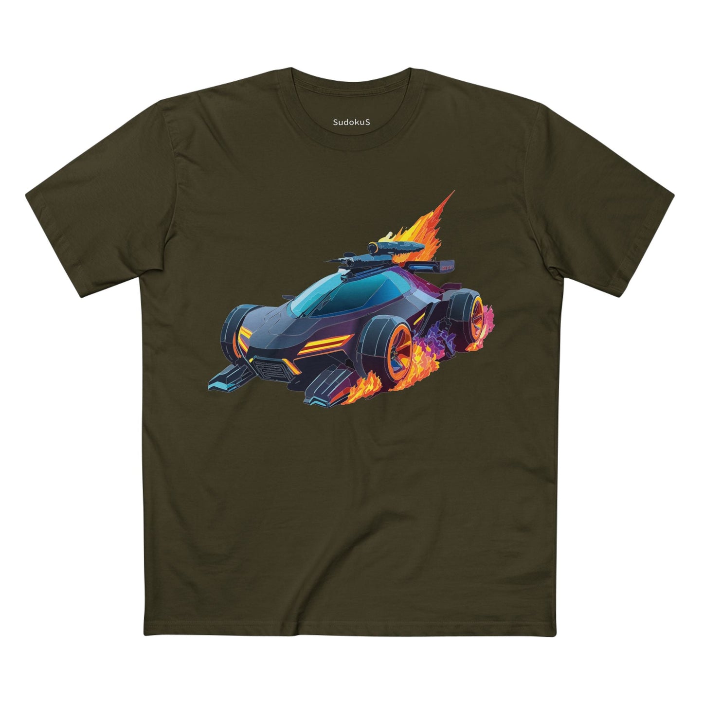 Car Graphic Unisex 100 Cotton Staple Tee 15